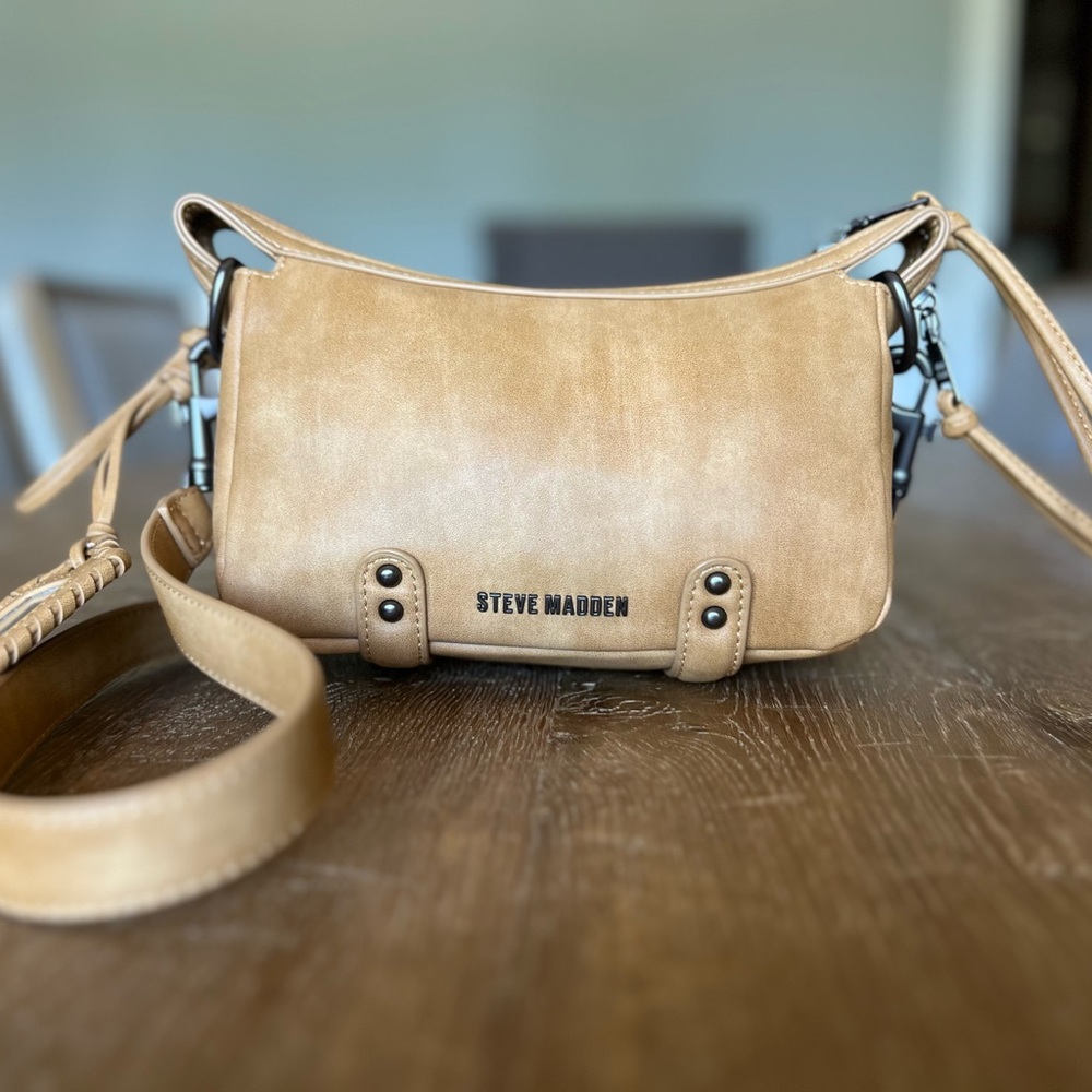 Steve Madden Beige Crossbody Bag